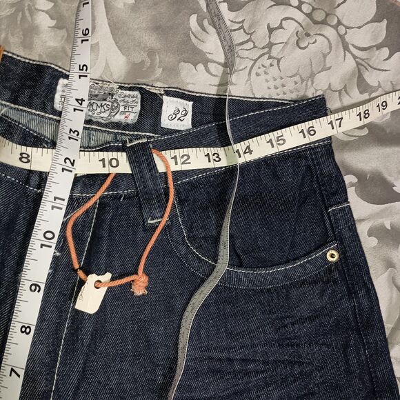 Vintage Men’s Akademiks Embroidered Wide Leg Baggy Y2K Skater Jeans 32x33 NWT - Picture 5 of 16